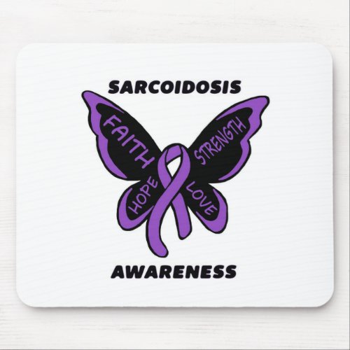 ButterflyAwarenessSarcoidosis Mouse Pad