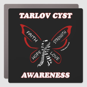Butterfly/Awareness...Tarlov Cyst Car Magnet