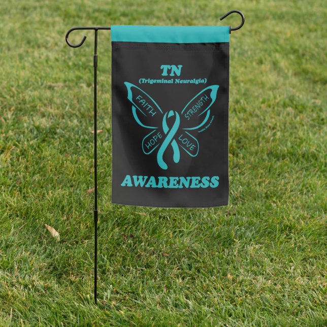 Butterfly/Awareness...TN Garden Flag (In SItu)
