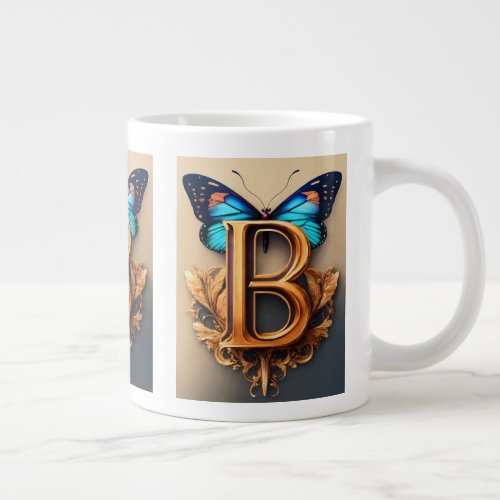 Butterfly B Elegance in Every Sip _ Custom Mug 