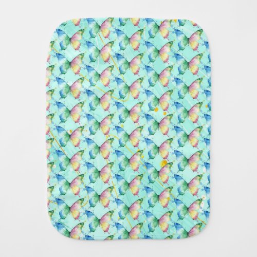 Butterfly Baby Burp Cloth