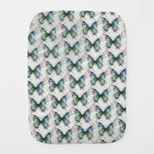 Butterfly Baby Burp Cloth