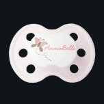 Butterfly Baby Girl Pacifier<br><div class="desc">Dancing daisies. Bouncing butterflies. Beautiful and vibrant meet easy and simple. This custom-designed baby pacifier goes very well alongside the Cocalo Taffy theme. This unique and elegant pacifier assumes no affiliation with Cocalo or any of its products but boasts one-of-a kind artistry that will make your nursery theme a prominent...</div>