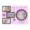 Butterfly Baby Girl Photo Birth Announcement