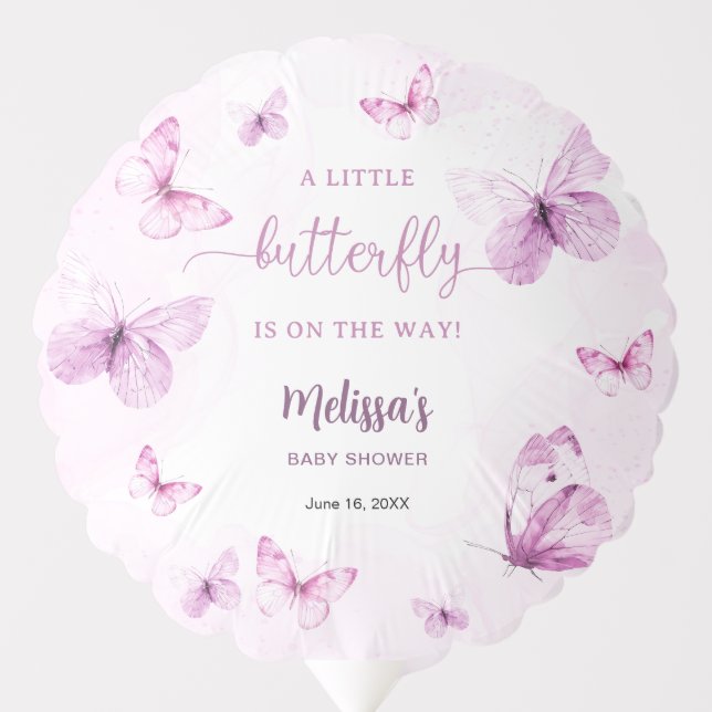 Butterfly Baby Shower Balloon (Front)
