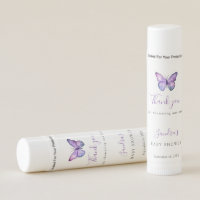 Butterfly Baby Shower Elegant Watercolor Modern  Lip Balm