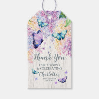 Butterfly Baby Shower Favor Gift Tags