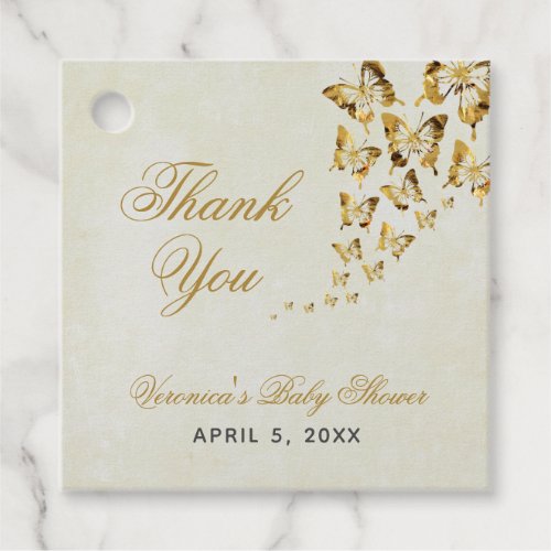 Butterfly Baby Shower Favor Tags