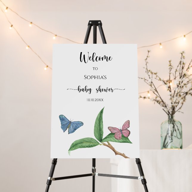 Butterfly baby shower foam board (In Situ (Stand))