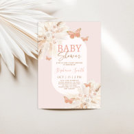 Butterfly Baby Shower Girl Invitation