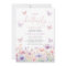 Butterfly Baby Shower Girl Purple Pink Flower