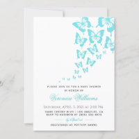 Butterfly Baby Shower Invitation