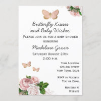 Butterfly Baby Shower Invitation