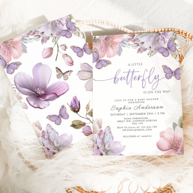 Butterfly Baby Shower  Invitation (Creator Uploaded)