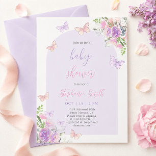 Butterfly Baby Shower Invitation