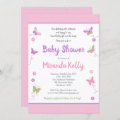 Butterfly Baby Shower Invitation (Front/Back)
