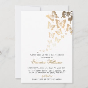 Butterfly Baby Shower Invitation