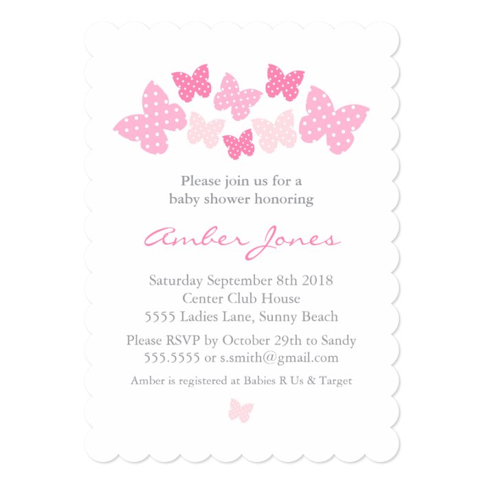 baby shower invitations butterfly theme