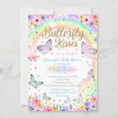 Butterfly Baby Shower Invitation Rainbow Butterfly (Front)