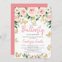 Butterfly Baby Shower Invitation Template