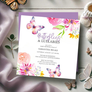 Butterfly Baby Shower Invitations