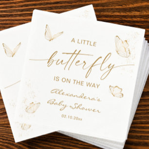 Butterfly Baby Shower Napkins