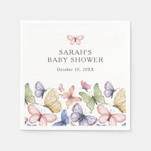 Butterfly Baby Shower Napkins