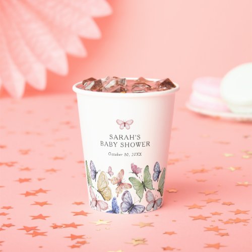 Butterfly Baby Shower Paper Cups