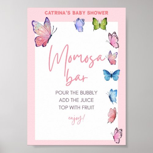 Butterfly Baby Shower Sign