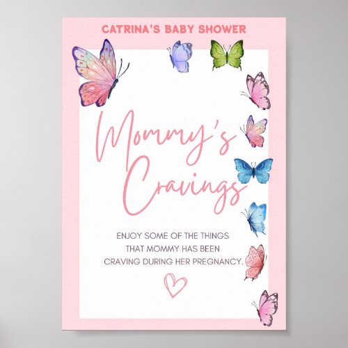 Butterfly Baby Shower Sign