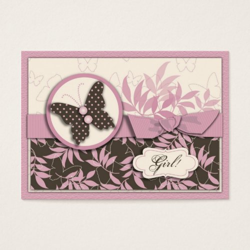 Butterfly Baby Thank You Notecard Business Card Templates