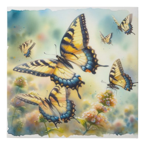 Butterfly Ballet REF249 _ Watercolor Faux Canvas Print
