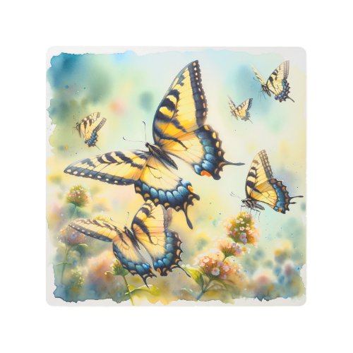 Butterfly Ballet REF249 _ Watercolor Metal Print
