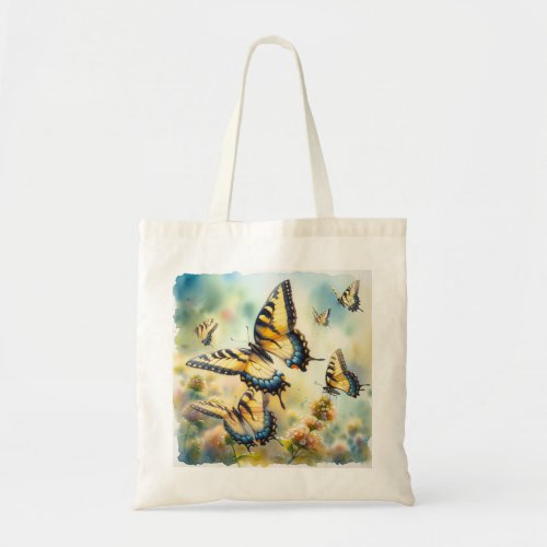 Butterfly Ballet REF249 _ Watercolor Tote Bag