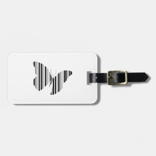 BUTTERFLY BAR CODE Butterflies Pattern Design Luggage Tag
