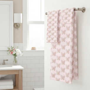 Butterfly Bath Towel Set