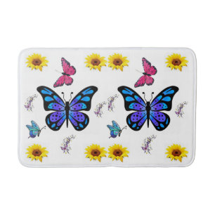 Butterfly Bathroom Bathmat