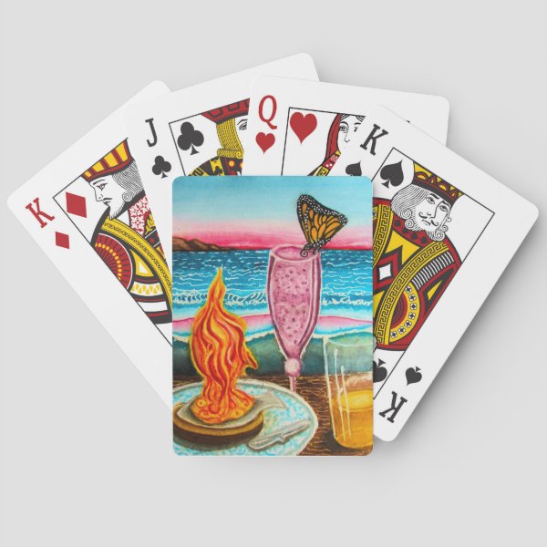 Butterfly Beach Rendezvous Poker Cards