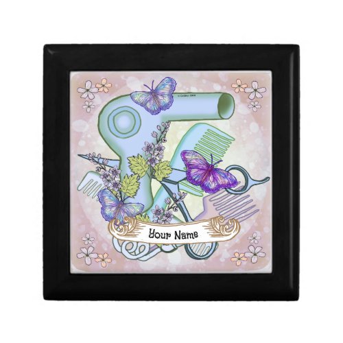 Butterfly Beautician custom name  Gift Box