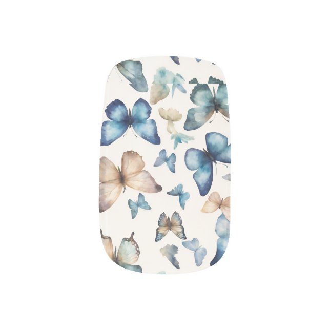 Butterfly Beauties  Minx Nail Art (Left Thumb)