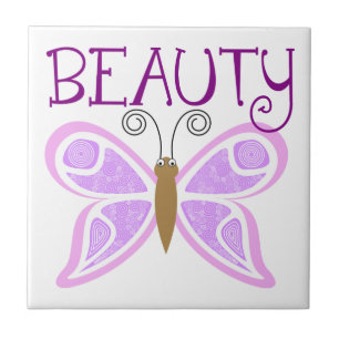 Butterfly Beauty Ceramic Tile
