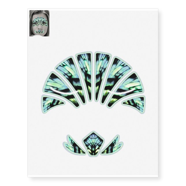 Butterfly Beauty -  Fantasy Make up Kit Temporary Tattoos (Front)