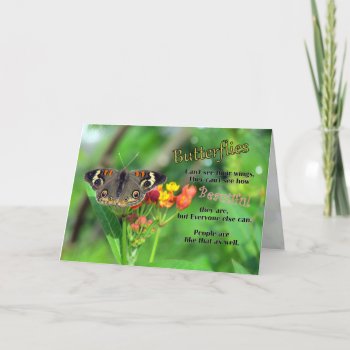 Butterfly Beauty Greeting Card by CatsEyeViewGifts at Zazzle