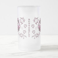 Butterfly Beer Glass