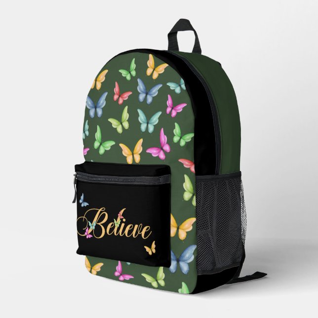 Butterfly Believe Backpack (Back Corner Right)