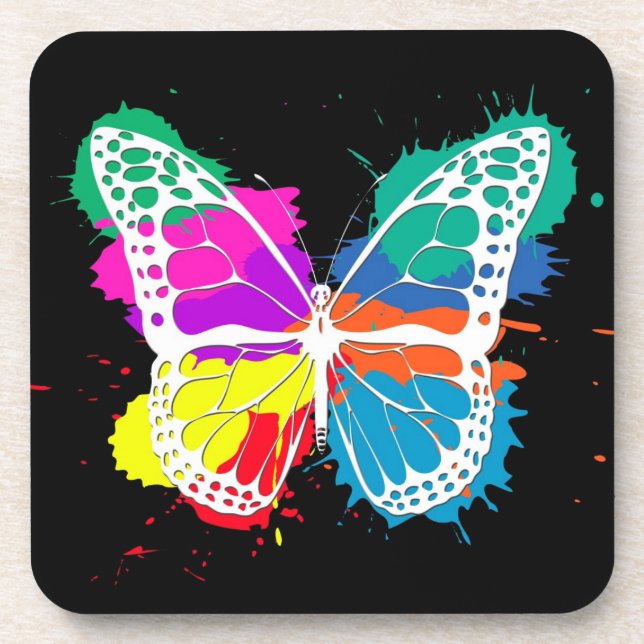 Butterfly Beverage Coaster (Front)