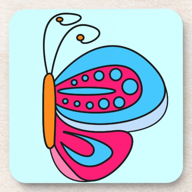 butterfly beverage coaster (Front)