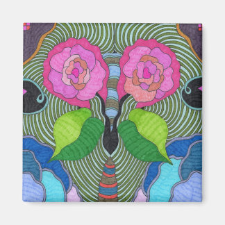 Butterfly--Big Rose Eyes Magnet