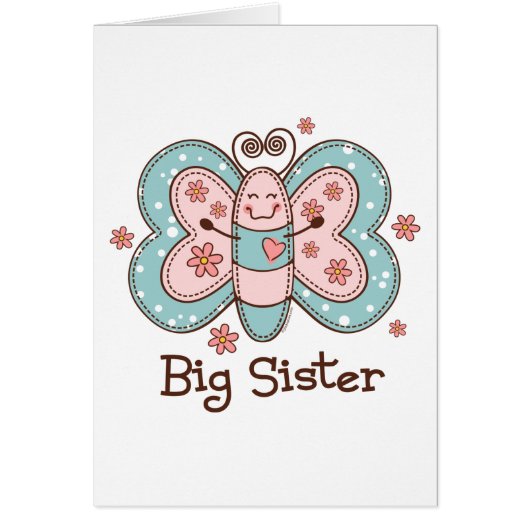 Butterfly Big Sister Cards (Front)