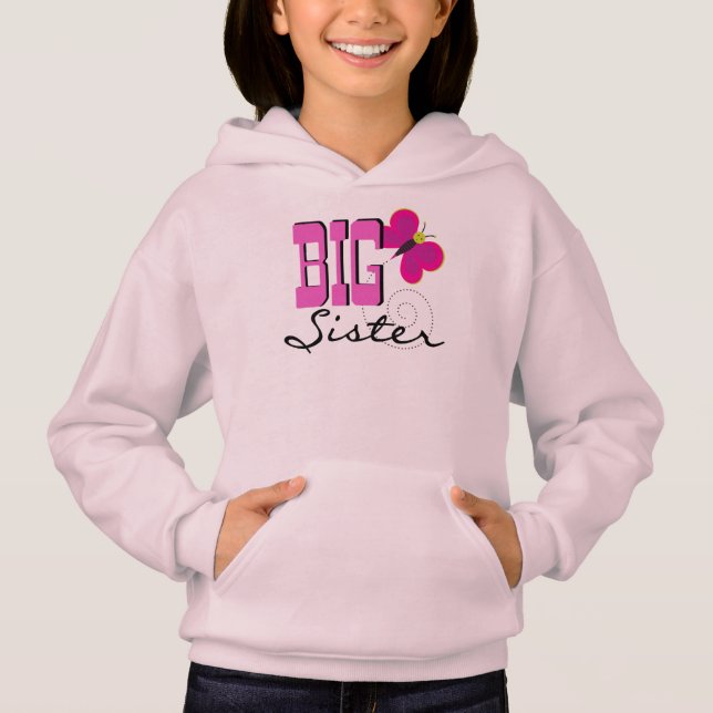 Butterfly Big Sister Hoodie (Front)